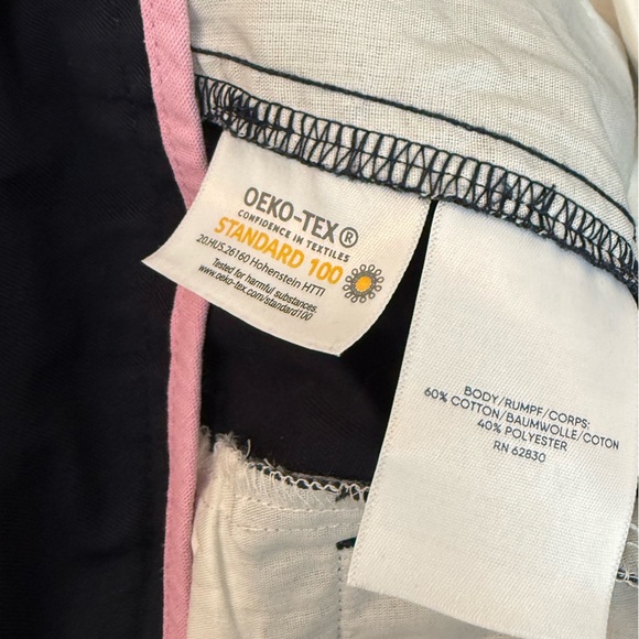 Lands End navy cotton poly chino work pant size 6 - Picture 6 of 6